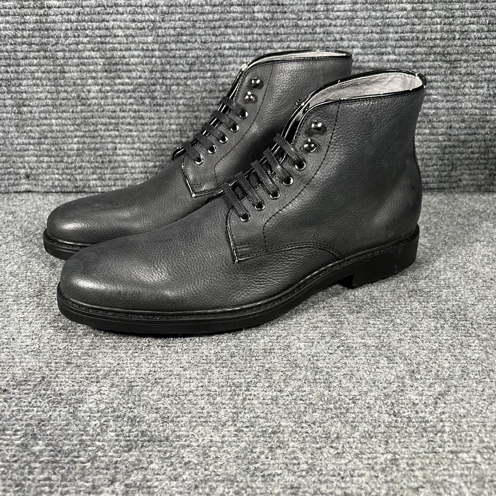 Gordon‎ Rush Brett Boots Mens Size 9.5 Black Leather Ankle Combat Lug Sole